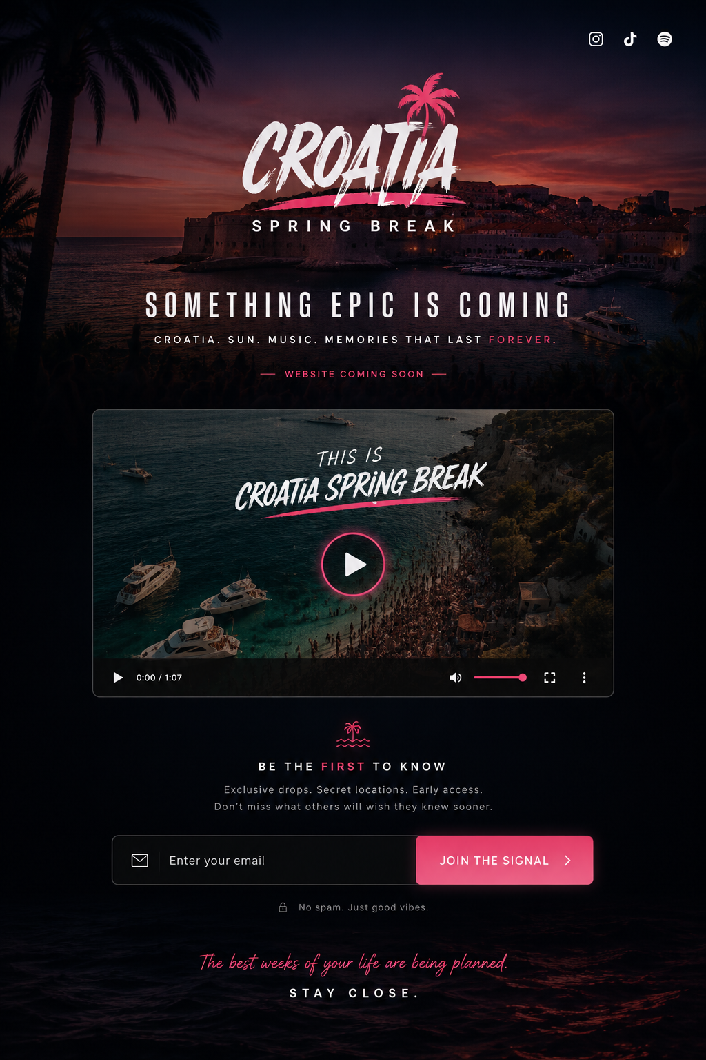 Croatia Spring Break teaser